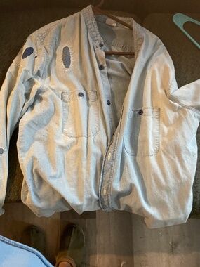 Levi denim button up